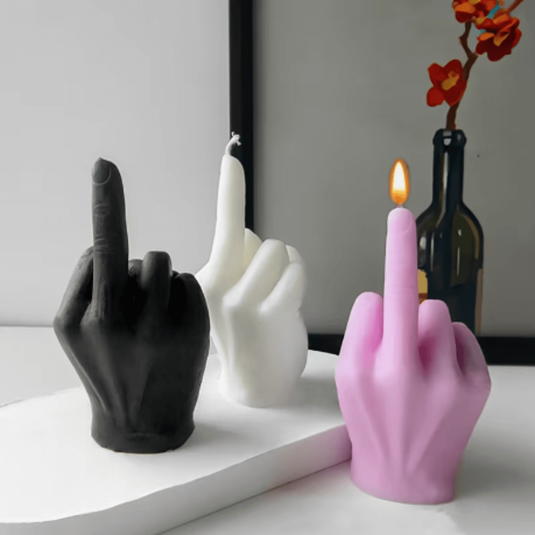 Hand Gesture Candle – Scented Soy Wax Decoration