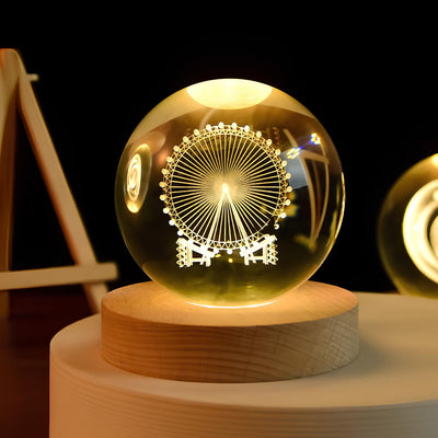 Luminous Crystal Ball LED Night Light Decor