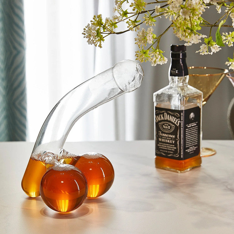 Lead-Free Glass Whiskey and Wine Decanter 600ml