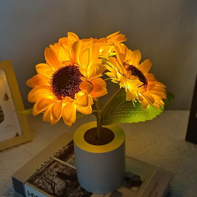 Shimmering Sunflower LED Table Lamp