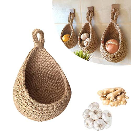 Hanging Jute Wall Baskets for Fruit & Vegetables