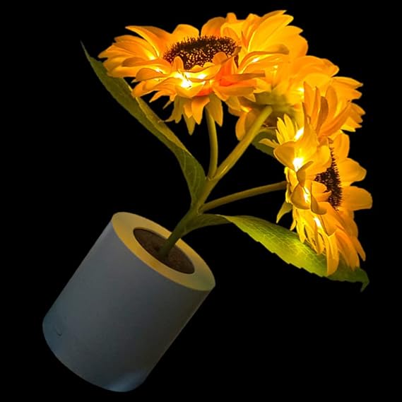 Shimmering Sunflower LED Table Lamp