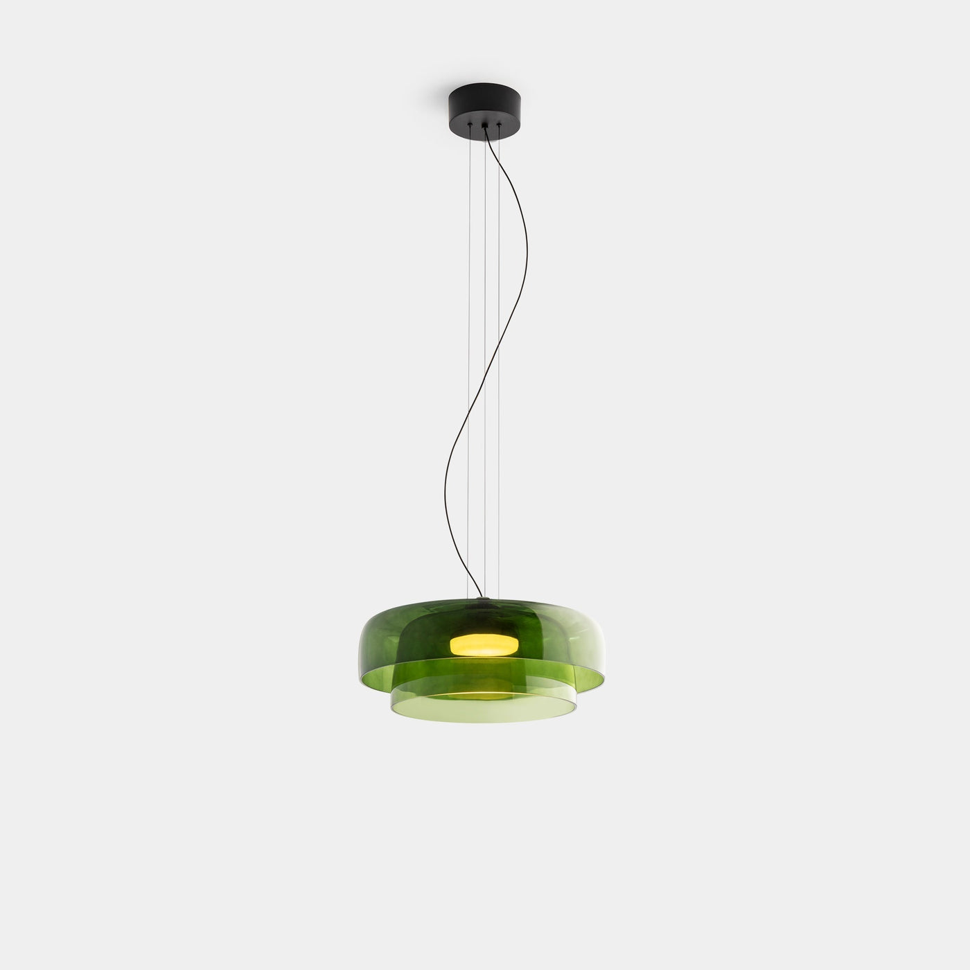 Nordic Glass Hanging Light – Unique Metal & Glass Pendant