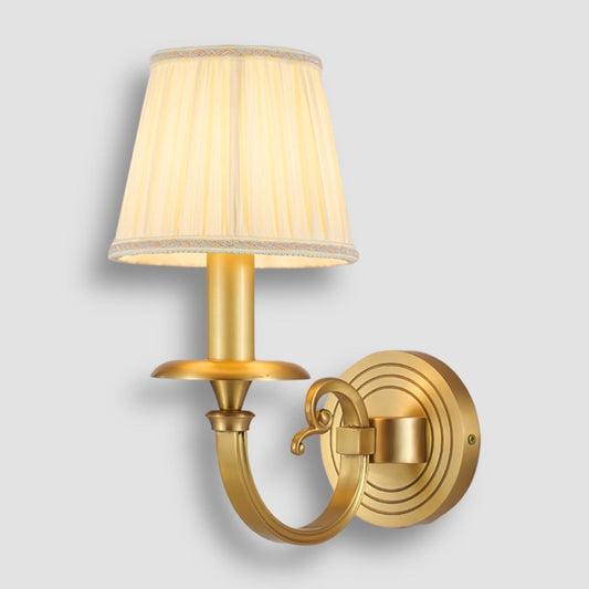 GlowMajesty – Elegant Gold Wall Lamp for Regal Lighting