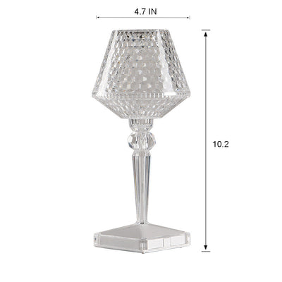 Rechargeable Crystal Lampshade Touch LED Lamp