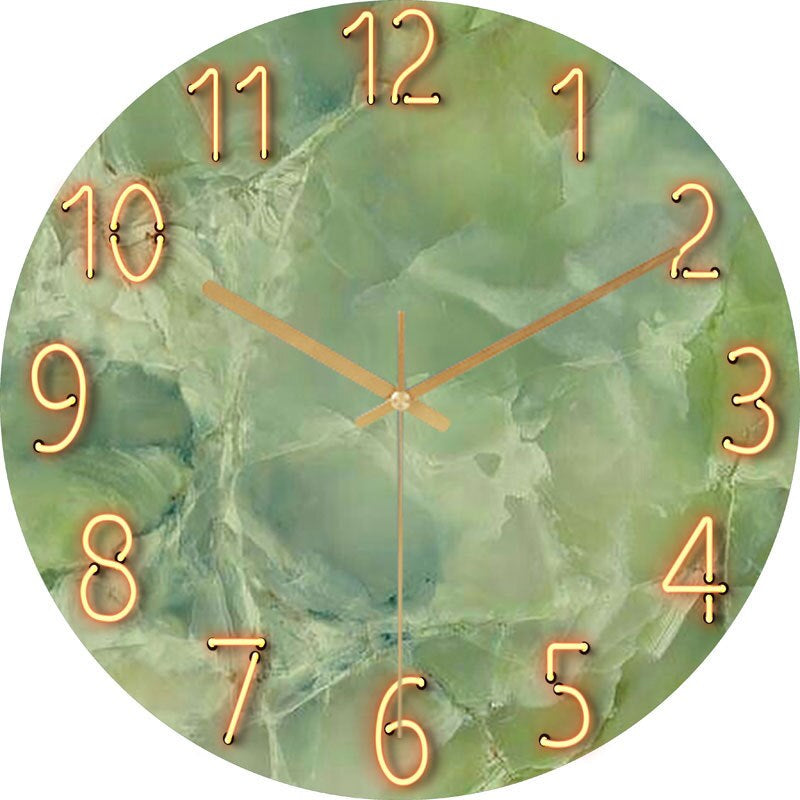 Modern Wooden Wall Clock with Silent Mechanism
