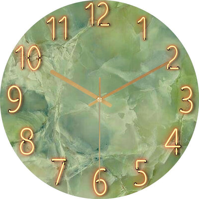 Modern Wooden Wall Clock with Silent Mechanism