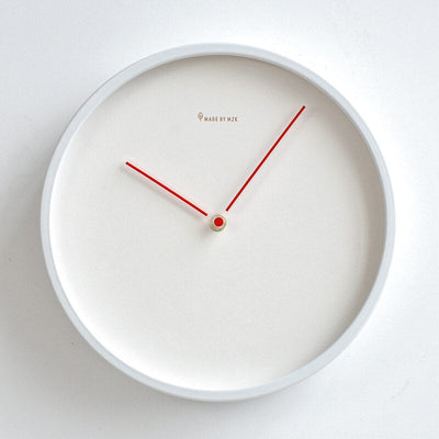 Nordic Minimalist Wooden Wall Clock White Black Design