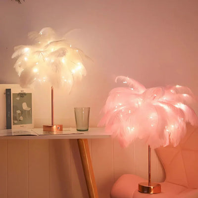 LumaPalm Feather Palm Tree Lamp