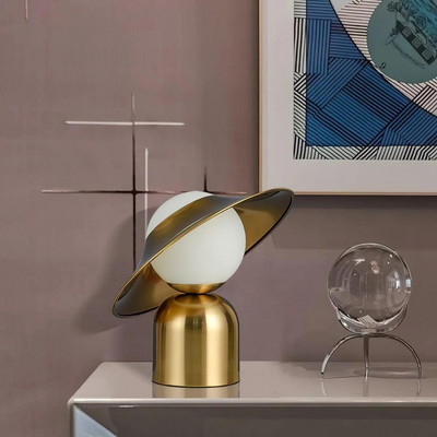Retro Glass Table Lamp with Dimmable Light