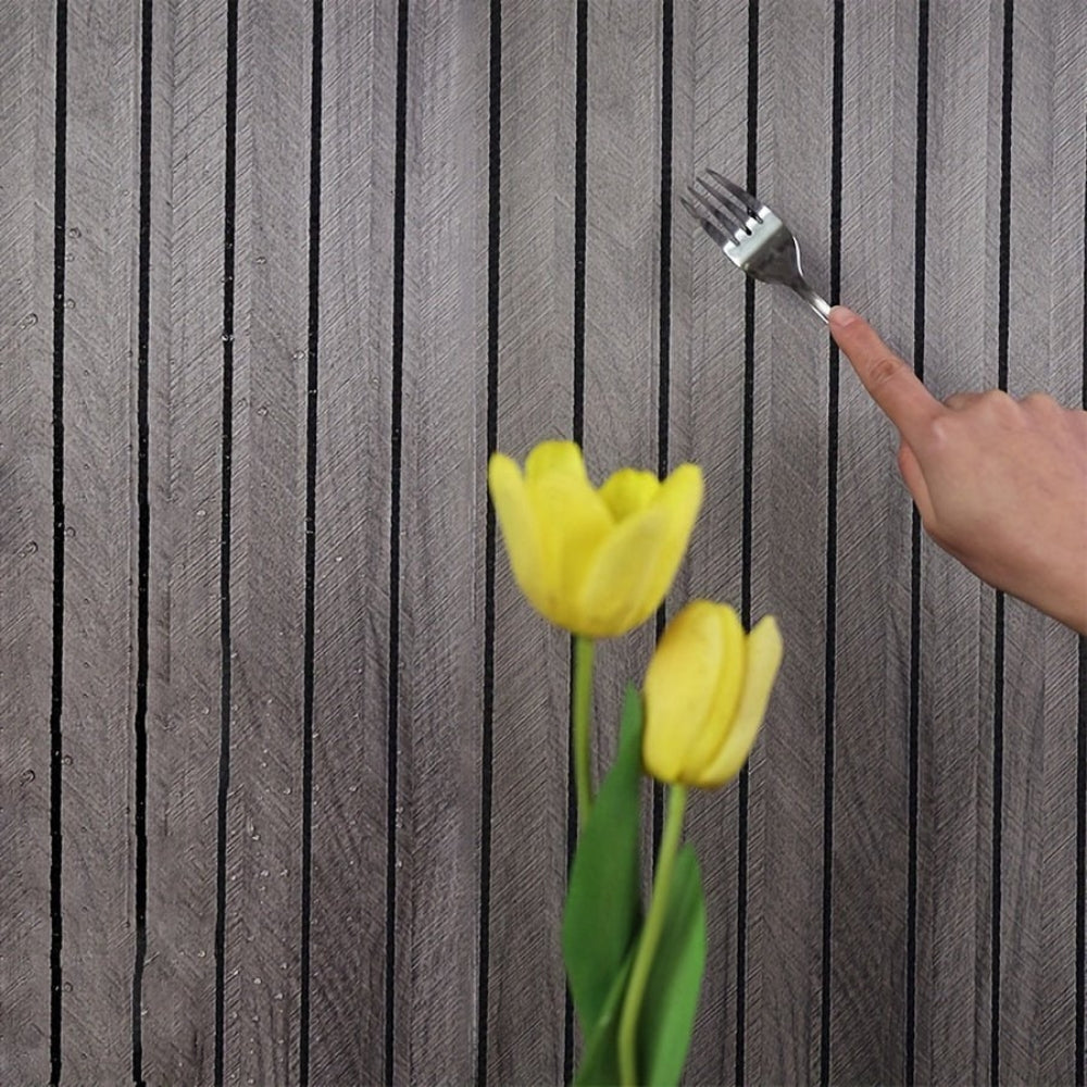 Self-Adhesive 3D PVC Wall Panels Wood Look
