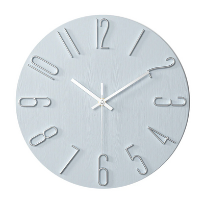 Modern Black Wall Clock | 30 cm Silent Minimalist Design