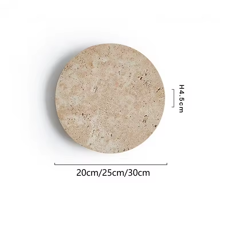 Wabi-Sabi Travertine Natural Stone Wall Lamp with LED