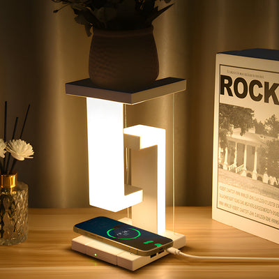 Levitating LED Table Lamp with Wireless Charging