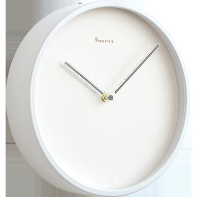 Nordic Minimalist Wooden Wall Clock White Black Design