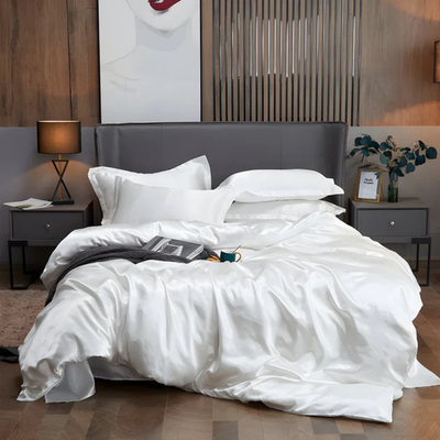 Rayon Bedding Set with Soft Breathable Duvet Cover