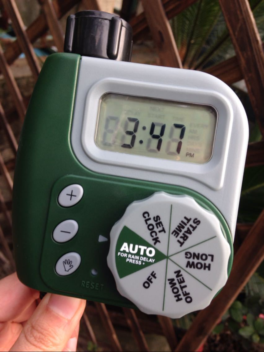 Digital Garden Irrigation Timer with LCD Faucet Controller