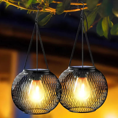 Sunny Garden Solar Lantern – Waterproof LED Outdoor Light with Auto Sensor