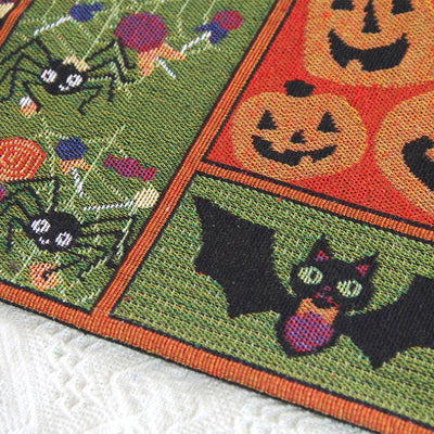 Halloween Decorative Tablecloth Cotton Blend Table Runner 33x180cm
