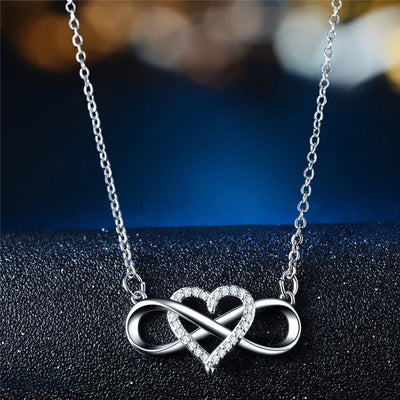 Infinity Heart Love Necklace for Women