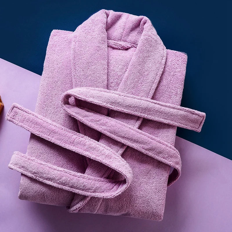 Men’s Long Fleece Bathrobe – Warm Winter Robe