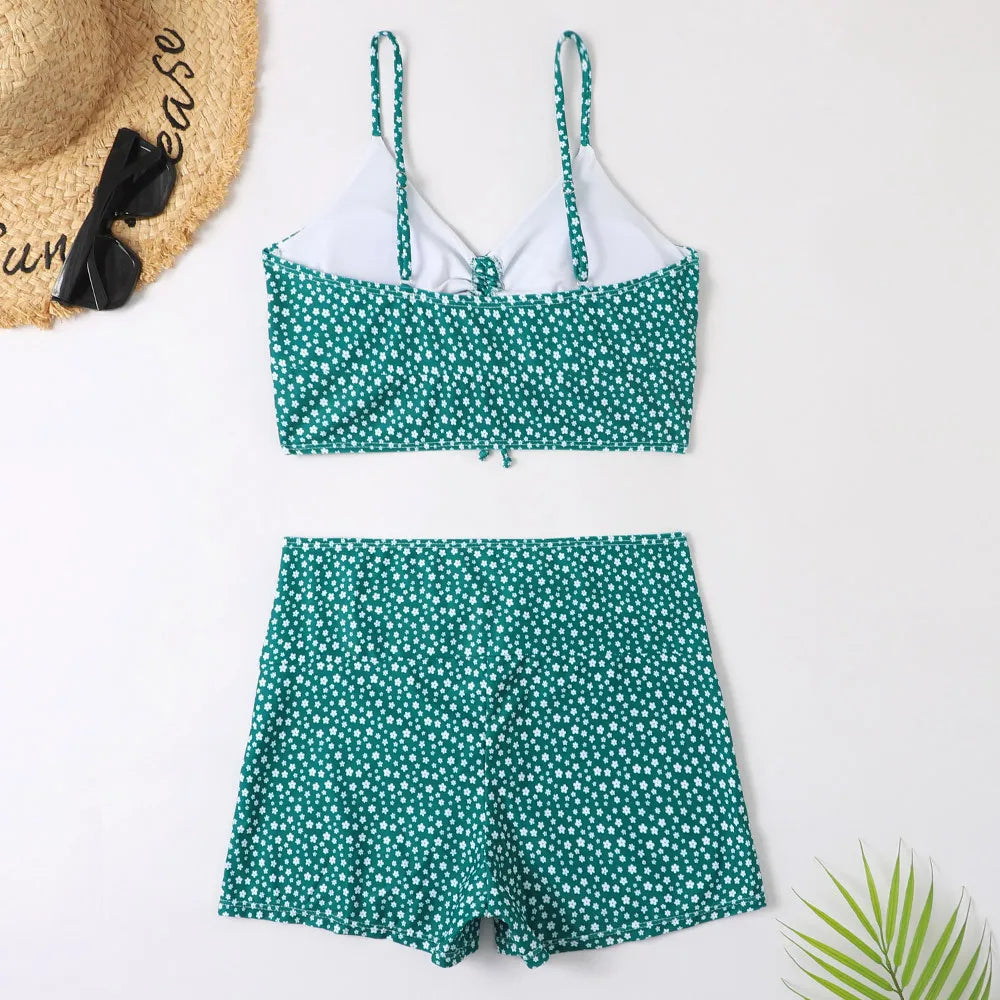 Women’s Floral High-Waist Bikini Set