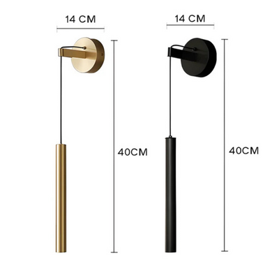 Modern Copper LED Indoor Wall Lamp