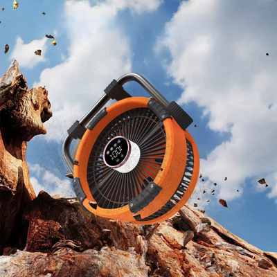 Rechargeable Camping Fan with LED Light and Power Bank
