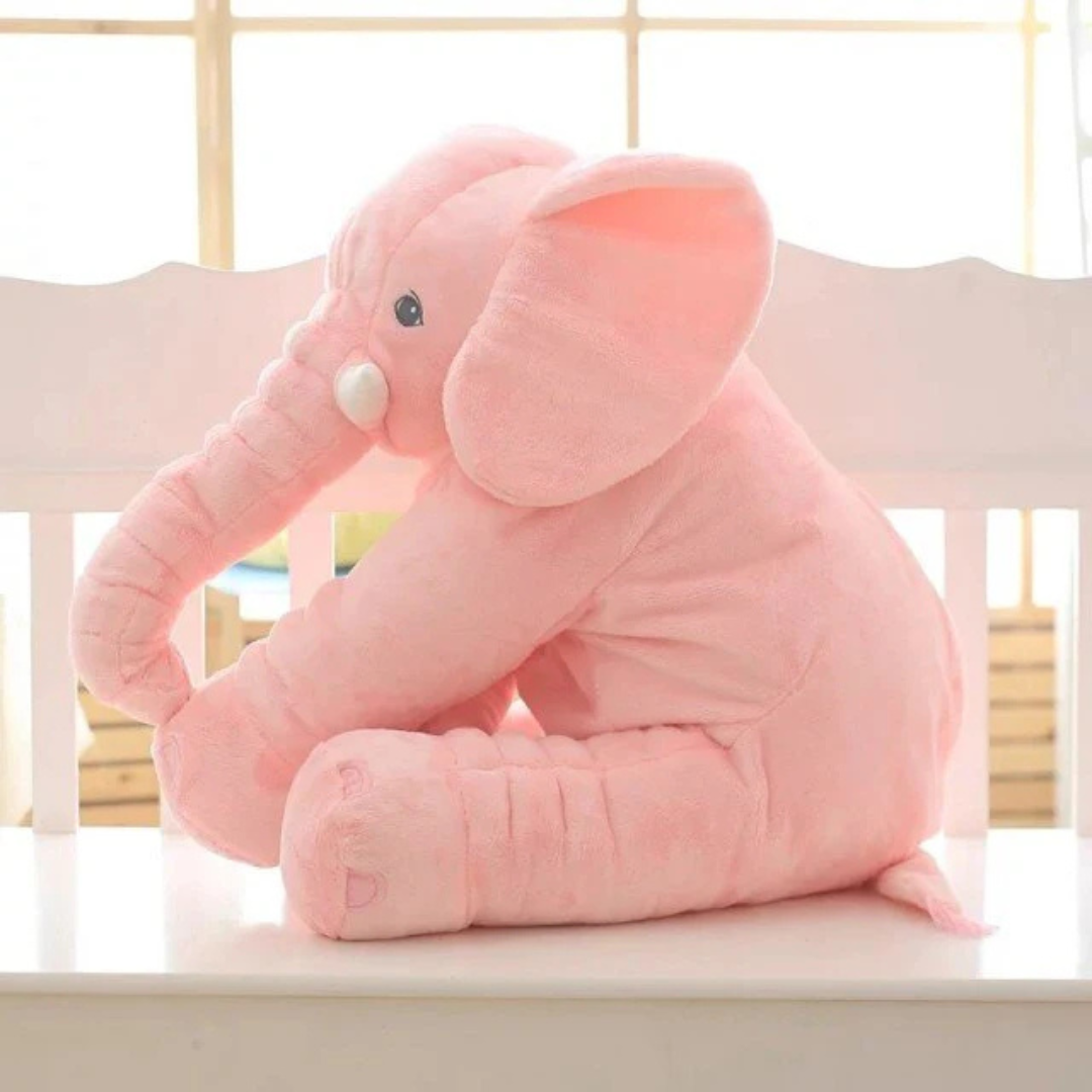SnuggleTrunk Soft Plush Elephant Cuddle Cushion