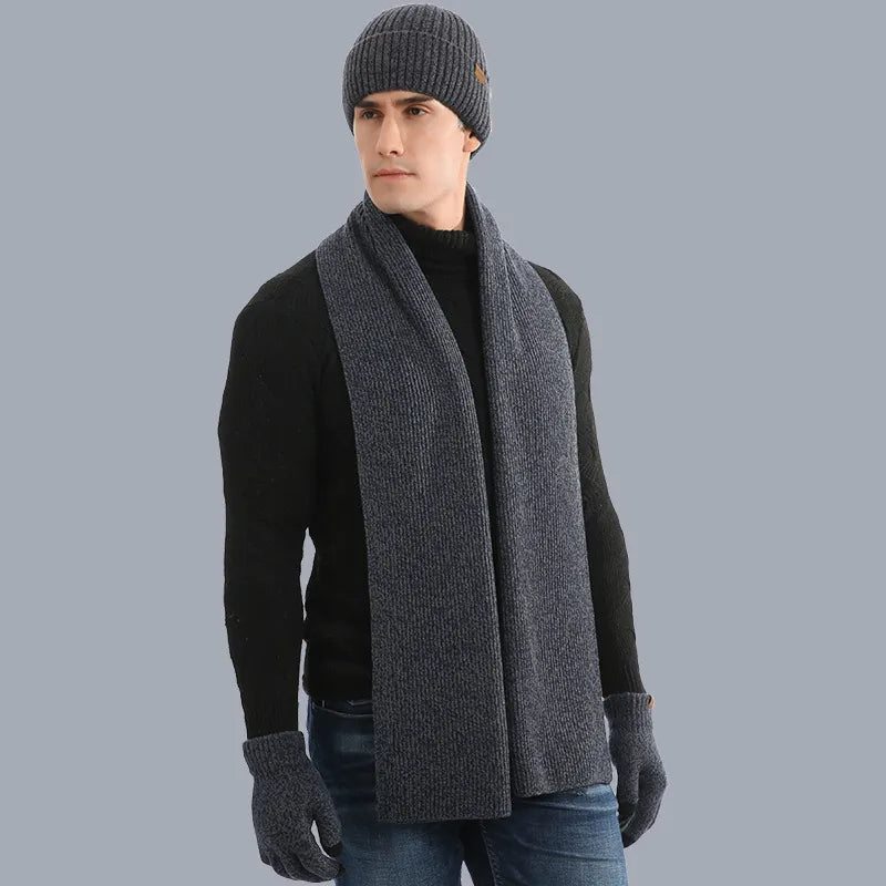 Tough Winter Set – Warm Hat, Scarf & Gloves
