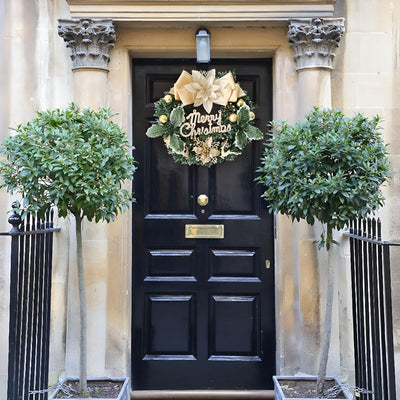 Holiday Harmony Merry Christmas Wreath for Home Decor