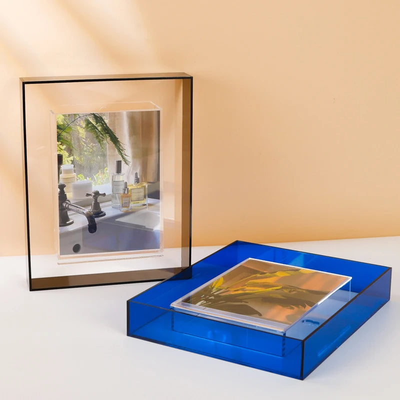 Clarity II Acrylic Modern Color Photo Frame