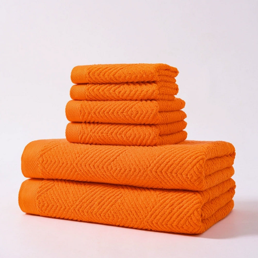6-Piece Cotton Towel Set – Soft & Absorbent