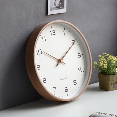 Scandinavian Wooden Wall Clock – Minimalist Design