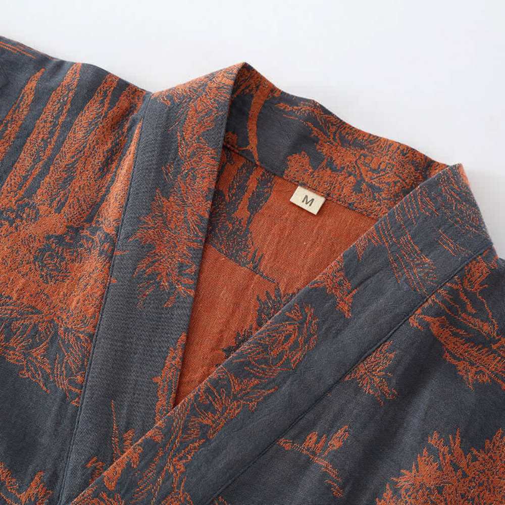 Women Soft Cotton Bathrobe Kimono