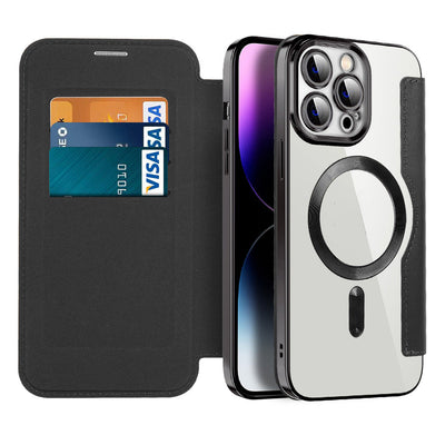 Magnetic Leather Flip Case iPhone 11–14 Series