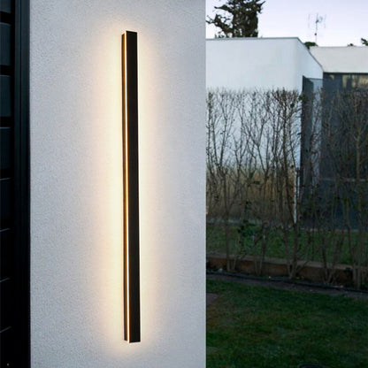 Edge Modern Design LED Wall Lamps Black Metal for Garden and Hall