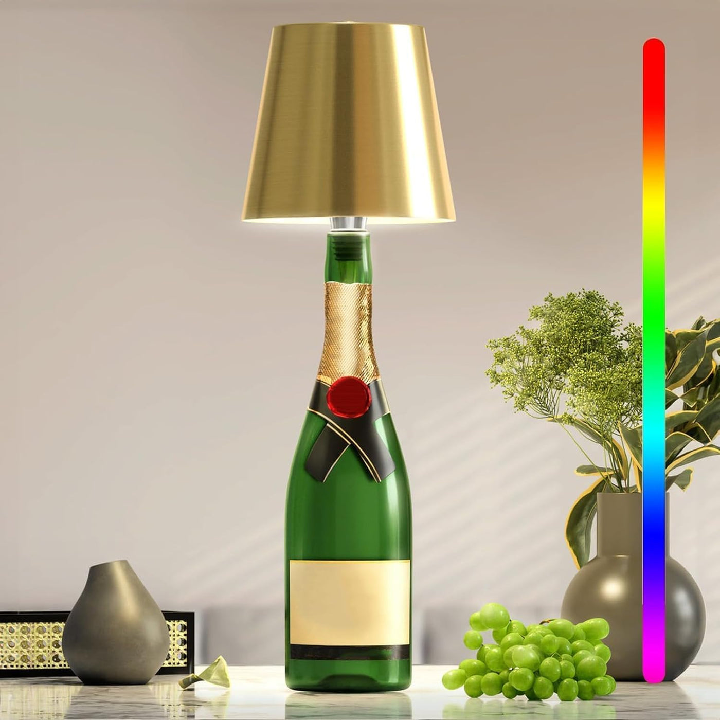 Rechargeable Touch Control Bottle Lamp LED