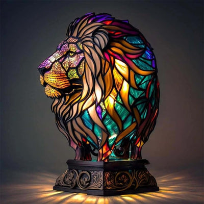 LED Dog Table Lamp – Modern Resin Design