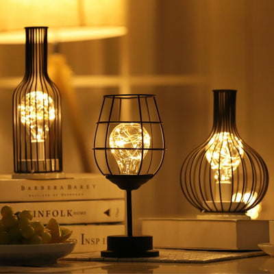 Modern Black Table Lamp with Fabric Shade 45cm