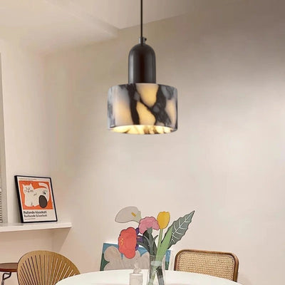 Black Marble Pendant Light for Modern Interiors