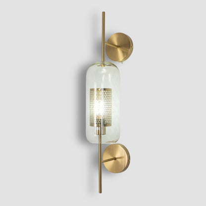 CrystalLuxe – Illuminated Glass Wall Lamp for Stylish Lighting