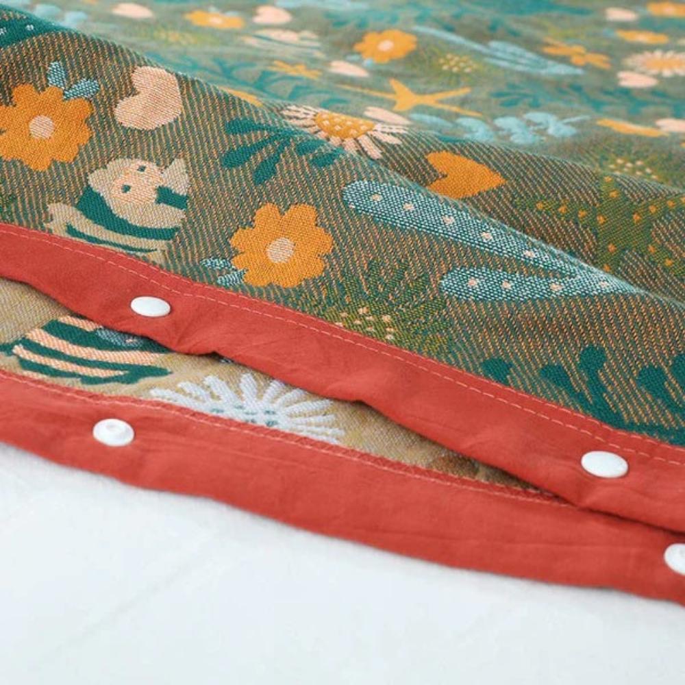 Coral Floral Cotton Pillow Sham – Breathable & Reversible