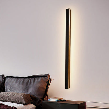 Edge Modern Design LED Wall Lamps Black Metal for Garden and Hall