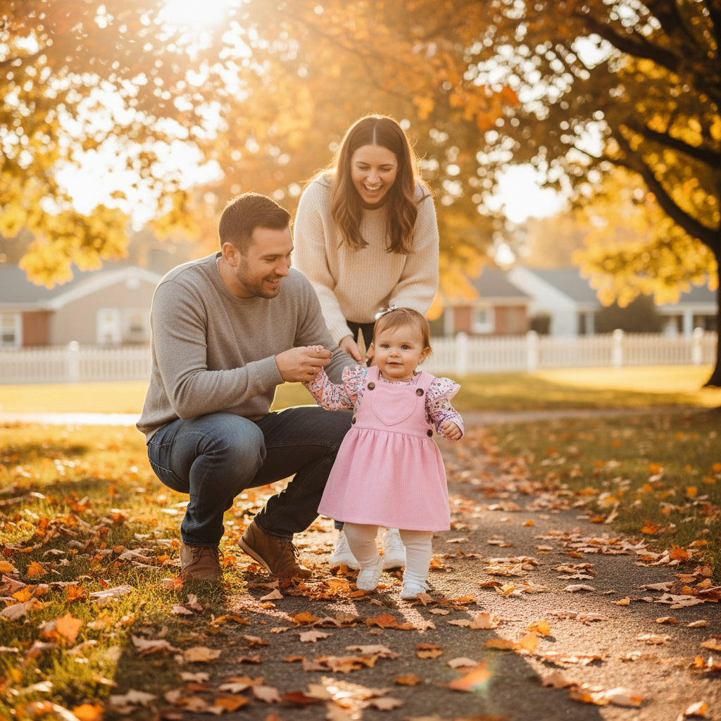 Baby Girl Ice Cream Romper and Corduroy Dress Set