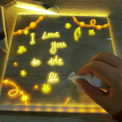 Glowing LED Drawing Board for Kids Creativity