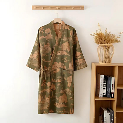 Women Soft Cotton Bathrobe Kimono