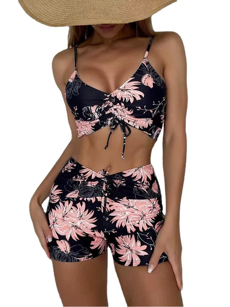 Women’s Floral High-Waist Bikini Set