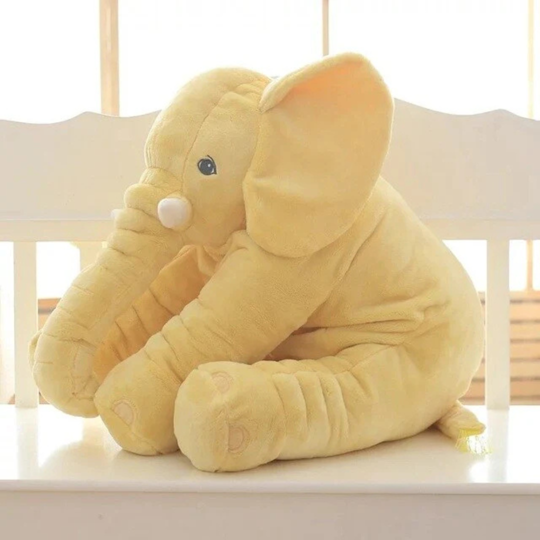 SnuggleTrunk Soft Plush Elephant Cuddle Cushion