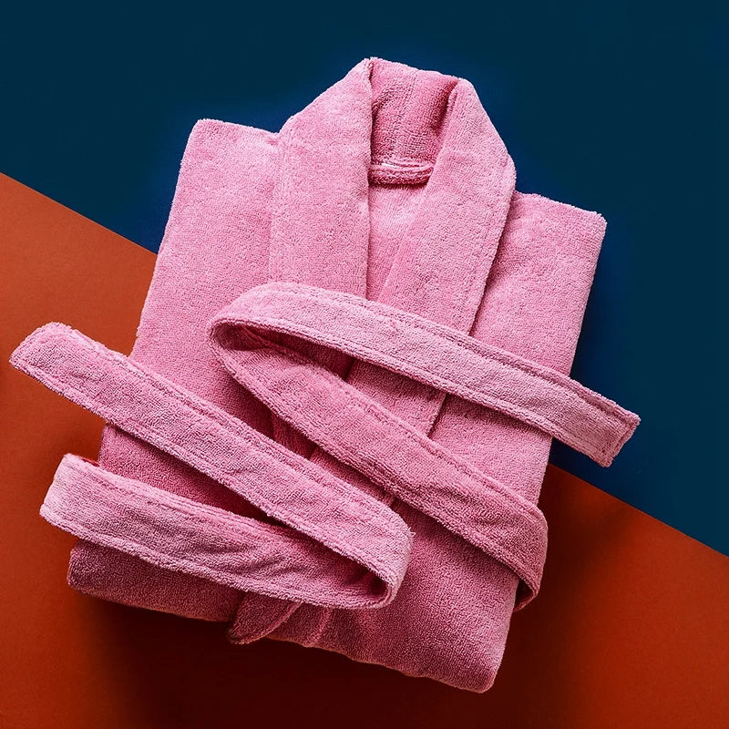 Men’s Long Fleece Bathrobe – Warm Winter Robe